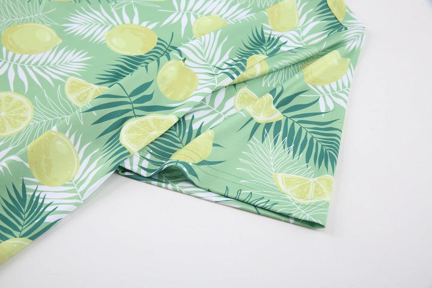 Alex Vando Mens Hawaiian Golf Shirt Moisture Wicking Digital Print Golf Shirts for Men