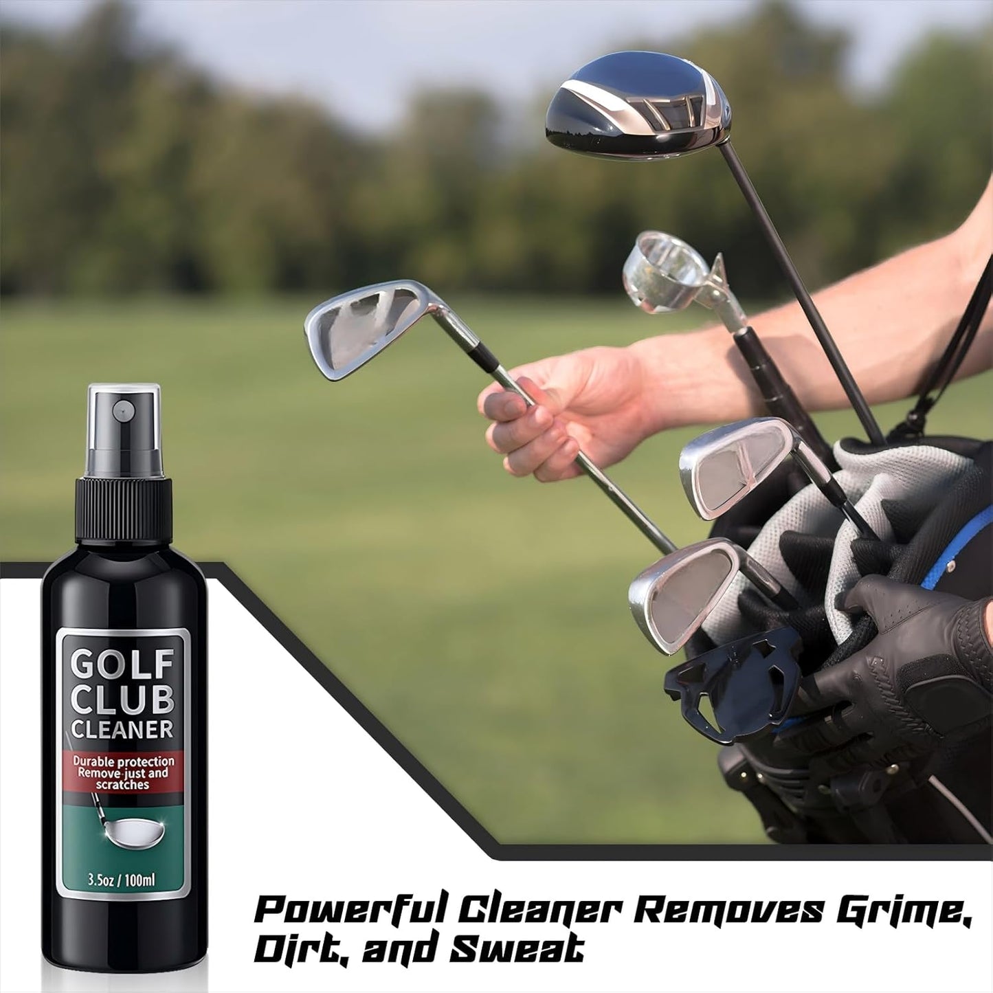 9 Pcs Golf Club Care Kit Golf Cleaning Kit Includes Grip Cleaner Club Cleaner Polish Brush Towel for Christmas Men Dad Gifts Outdoor Sports Supplies