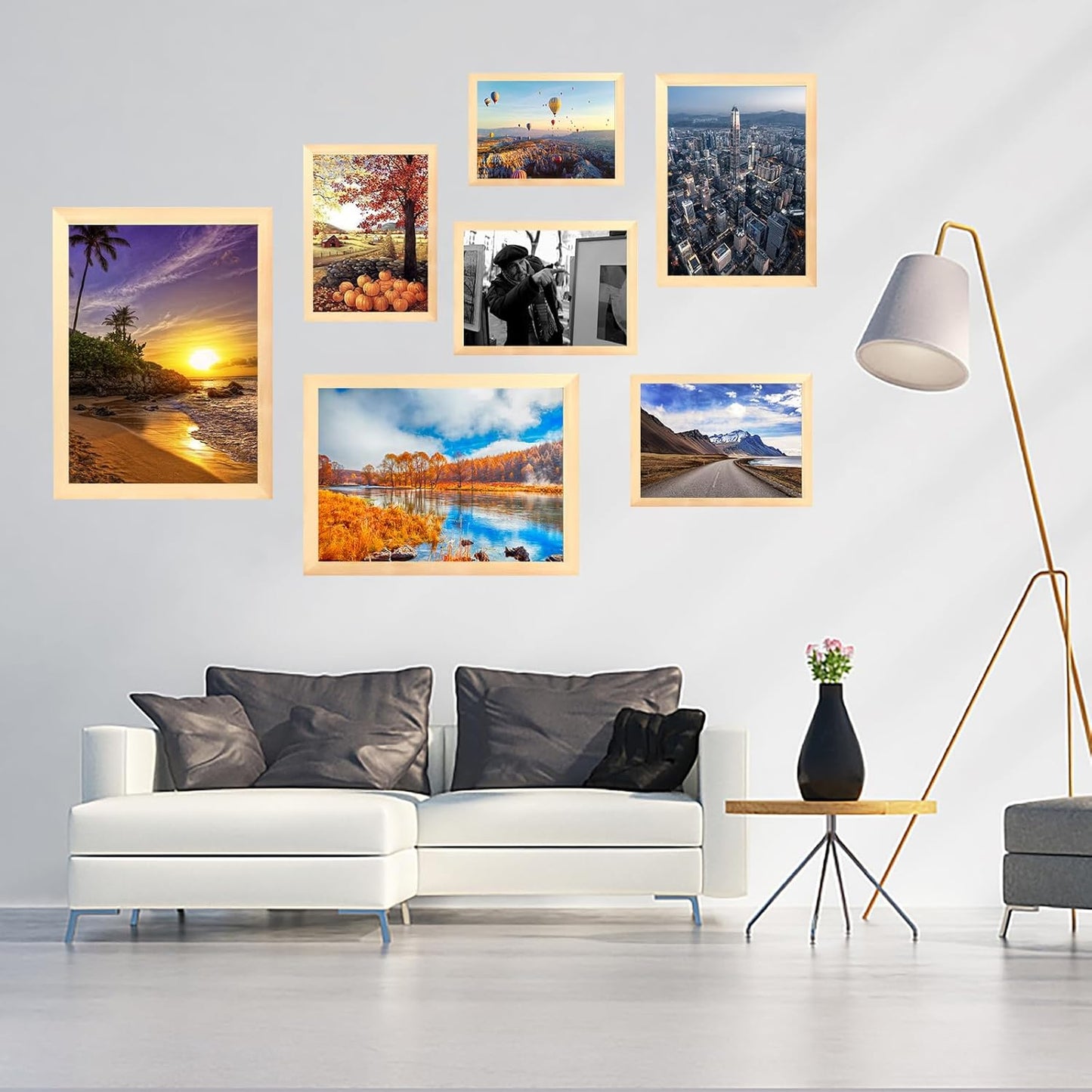 10x14 inch Wood Picture Frames for Wall Hanging,Diamond Painting Frames Rectangle Baby Scan Picture Frame for Family Walls Decoration,Anniversary,Wedding,Christmas,Halloween,Shower,Certificate