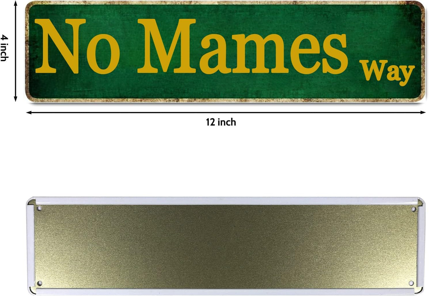 Funny Man Cave Sign Mancave Decor For Men Mexican Gifts For Mens Man Cave Decor No Mames Way Road Street Tin Signs Room Accessories For Men Mexican House Wall Art 4x16 Inch