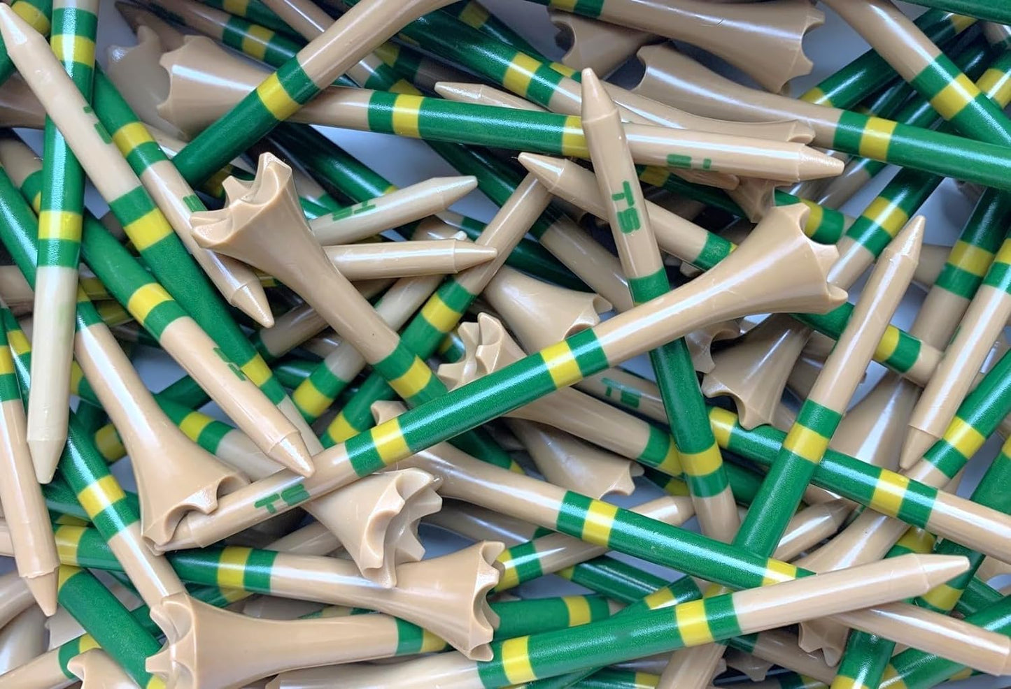 TRUESTRIKE Premium USA Golf Tees – 3¼" or 2¾" Durable Plastic Performance Tees (100 Pack) – Made in USA – Bulk Value Pack