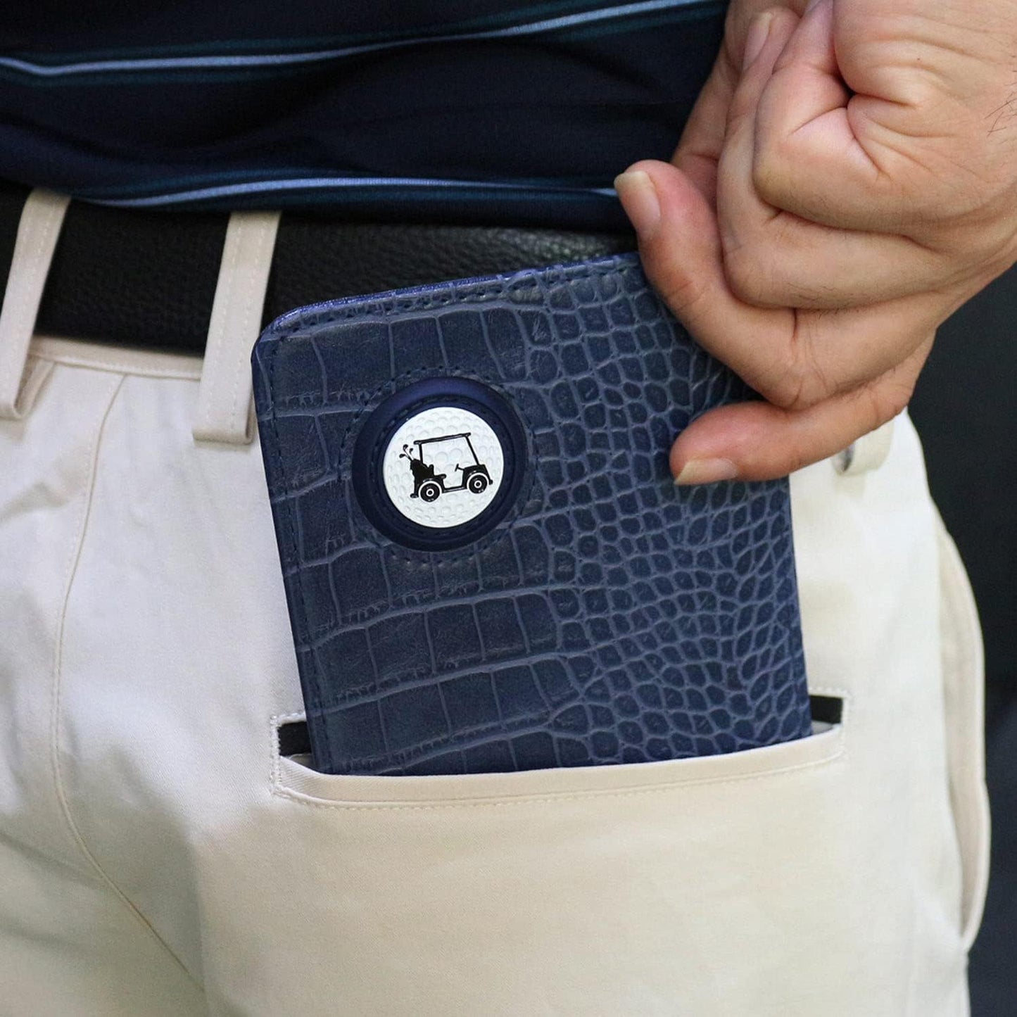 Myartte Golf Scorecard Holder Cover Yardage Book Cover with Golf Ball Marker and A Free Pencil 4.5 × 7.5 inches Black Blue Pink Multi-Color