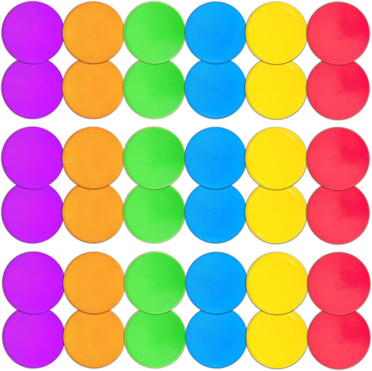 Poly Spot Markers 9 inch Non-Slip Rubber Agility Training Markers Floor Dots Flat Field Cones for Football, Soccer, Basketball, School Exercise Drills, Dance Practice