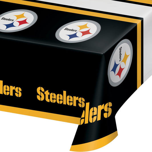 Trendware Pittsburgh Steelers Plastic Tablecloths, 3 ct