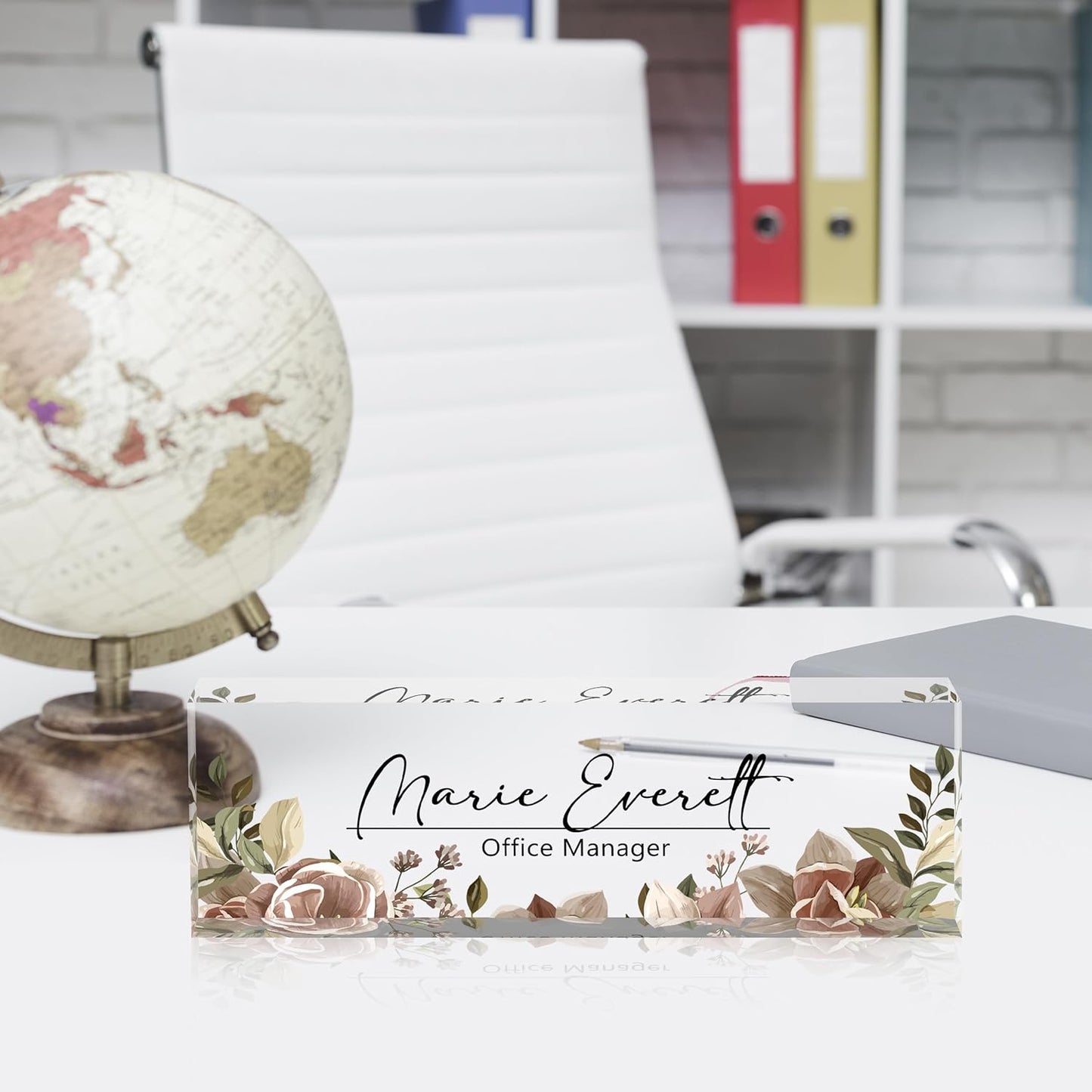 Desk Name Plate Personalized, Nurse Name Plate for Desk, Office Desk Decor for Women and Men, Employee Appreciation Gifts Office Gifts for Nurse