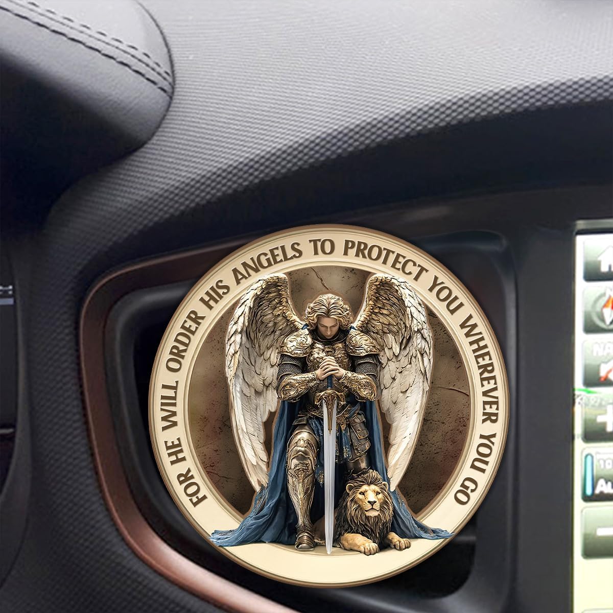 Jesuspirit Personalized Car Visor Clip – Guardian Angel Visor Clip, Our Lady of Guadalupe, Christian Car Accessories, New Driver & Religious Gifts (Protect You Wherever You Go)