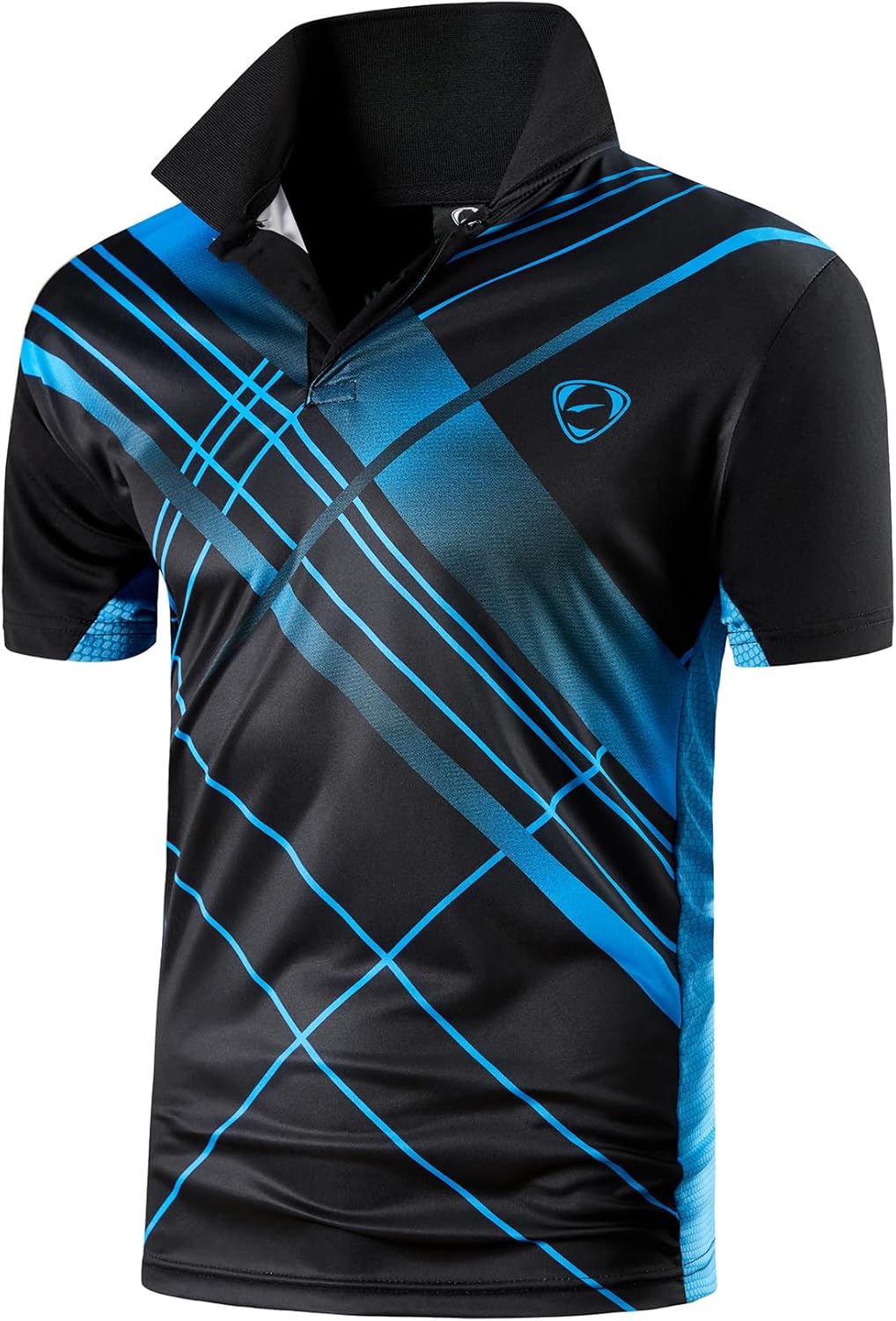 jeansian Men's Sport Outdoor Quick Dry Fit Short Sleeves Polo Tee Shirt Tshirt T-Shirt Tops Golf Tennis Bowling LSL195