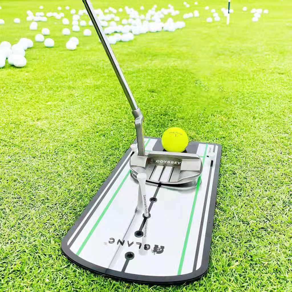 GLANC Golf Putting Alignment Mirror (12” x 6”), Putting Training Aids with Carry Bag for Indoor & Outdoor Use, Trainer Putting Practice Mirror for Improving Technique Accuracy Posture
