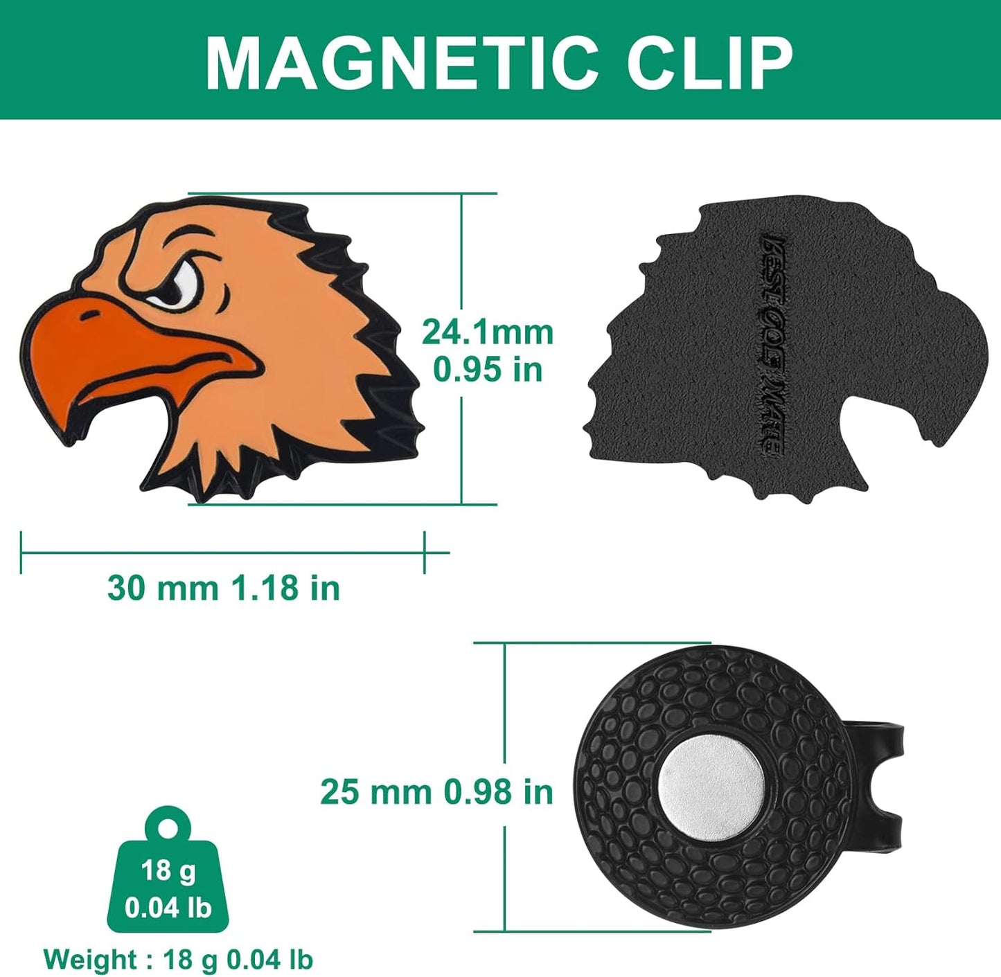 Golf Ball Marker Hat Clip, Golf Accessories for Men, Golf Ball Stamp, Funny Golf Gifts, Golf Gadgets