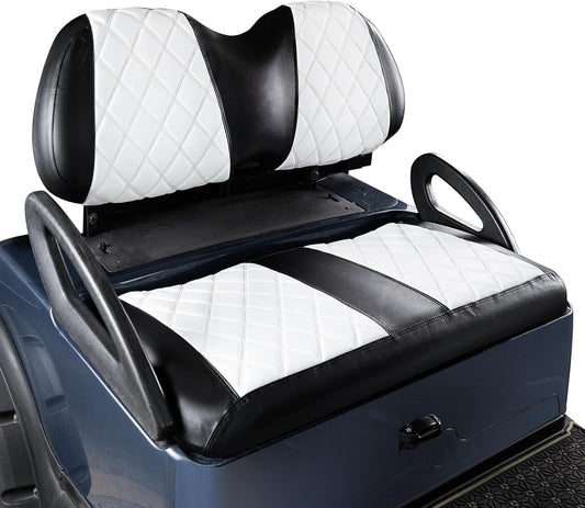 NOKINS Golf Cart Diamond Seat Covers Kit, Fit for Club Car Precedent OEM Standard Front Seat Cushion, Golf Cart Vinyl Seat Cover, No Nails Required