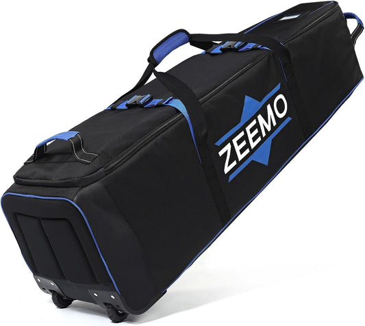 ZEEMO Golf Travel Bag, Full-Open Protective & Wheeled Airline-Approved Case for Clubs, Cart&StandBag, Soft-Sided Waterproof Cover Made of Heavy Duty Oxford
