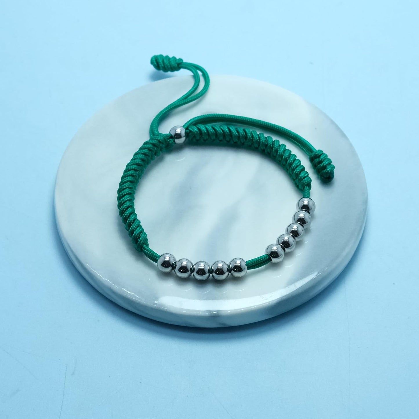 LAMIBEE Premium Golf Stainless Steel 10 Bead Score Counter Bracelet, Golf Stroke Count Bracelet, Resizable Easy Adjust Golf Round Scoring Tracker, Durable Stylish Golf Accessory