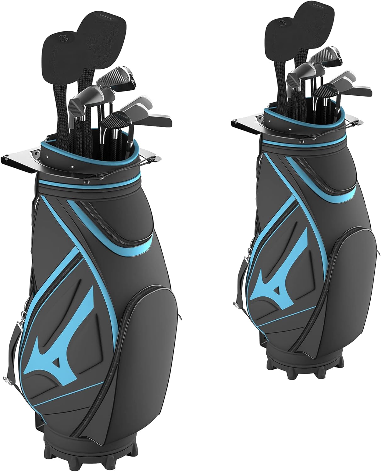 Koova Golf Bag Rack | Fits Any Club & Travel Bags | Wall Mount Storage Organizer for Garage & Sheds | Easy Install