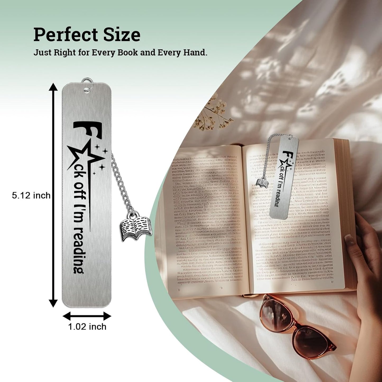 Funny Bookmarks Book Lovers Gifts for Women Men, Bookmark Bookish Reader Gifts, Graduation, Christmas Presents for Her, Him, Teen Girls, Unique Book Marks Gift