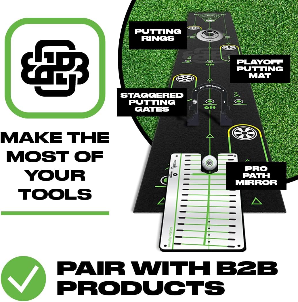 3-Piece Putting Ring Set, Putting Green Indoor Ramp Ring & Hole Reducers for Ultimate Precision Golf Practice, Usabe for Indoor Golf Hitting Mat & Putting Green Outdoor, Golfing Gifts for Men & Women