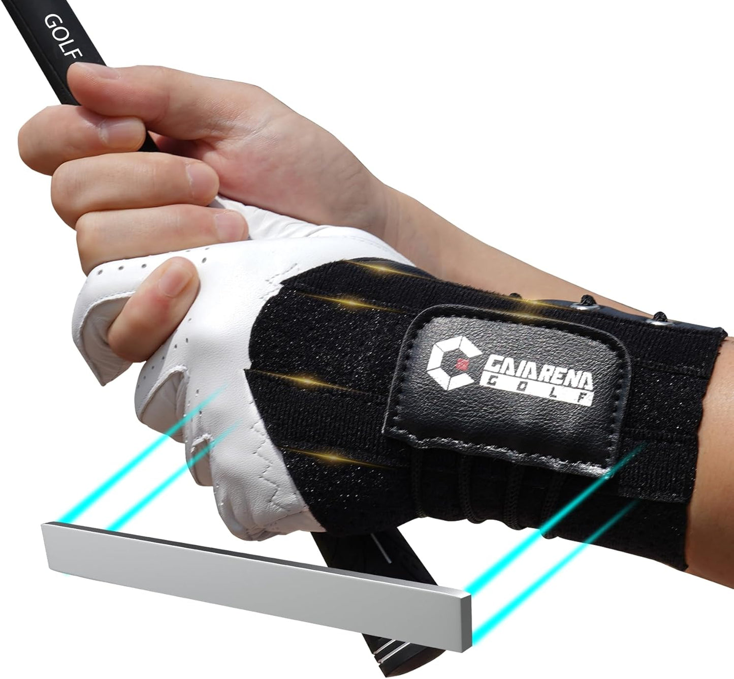 GAIARENA Golf Wrist Brace Wrist Hinge Swing Aid, Efficient Golf Swing Training Equipment to Correct Wrist’s Angle & Develop Muscle Memory for Beginner Golfers