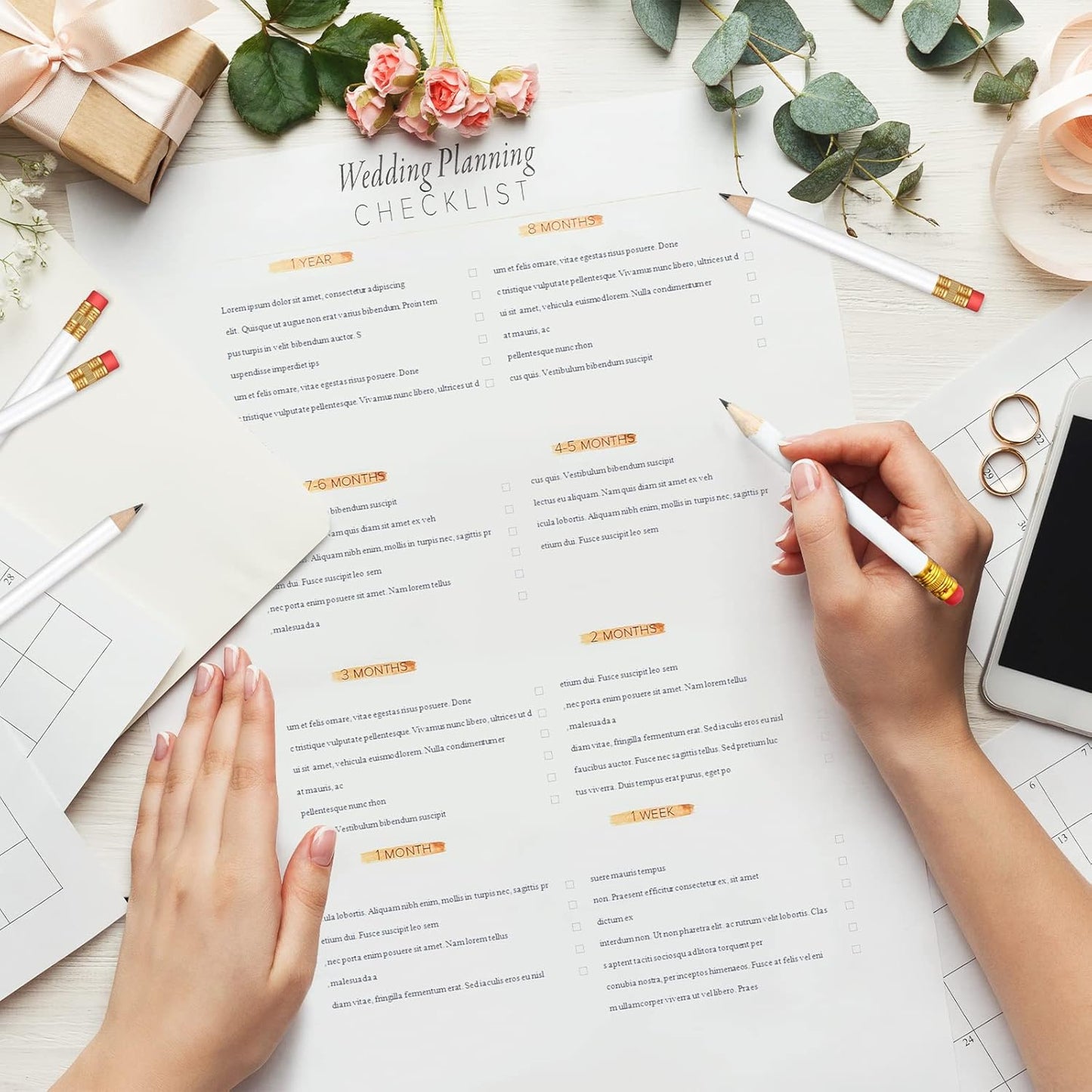 Outus 144 Pcs Mini Golf Pencils Bulk Half Pencils with Eraser #2 HB Pre Sharpened for Party Favors Office Supplies 4 Inch(White)