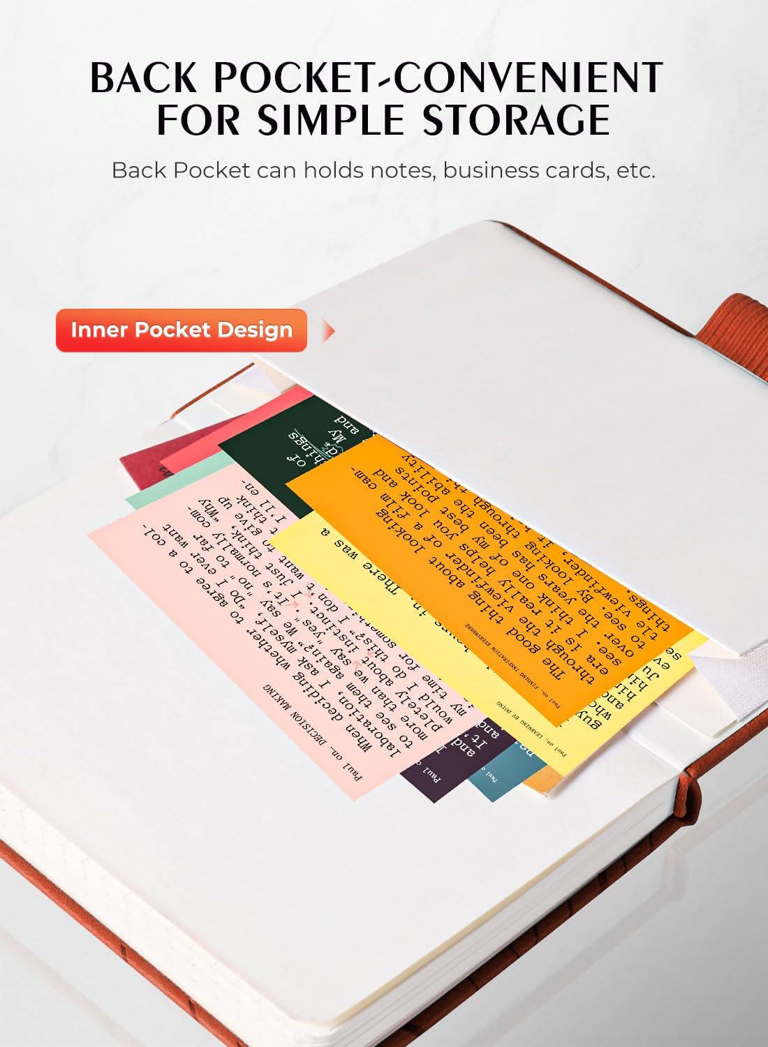 AISBUGUR Pocket Notebook, Small Notebook, Total 320 Pages 2-Pack, 3.7" x 5.7" Pocket Notebook (2 Pack, Brown1)