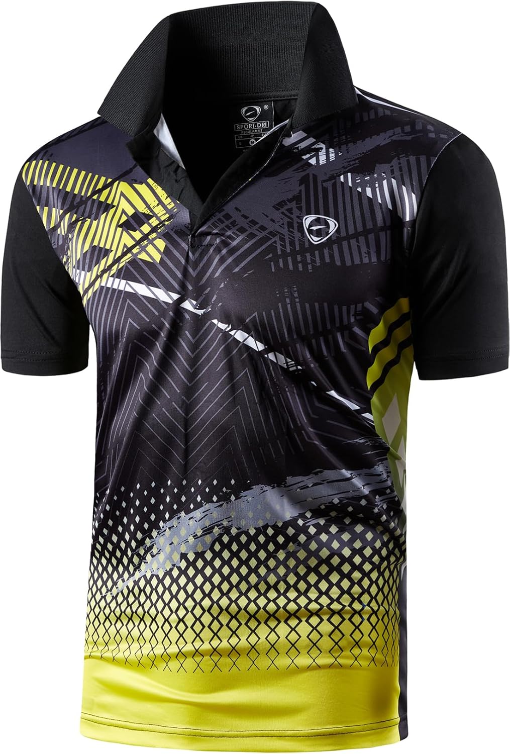 jeansian Men's Sport Outdoor Quick Dry Fit Short Sleeves Polo Tee Shirt Tshirt T-Shirt Tops Golf Tennis Bowling LSL195