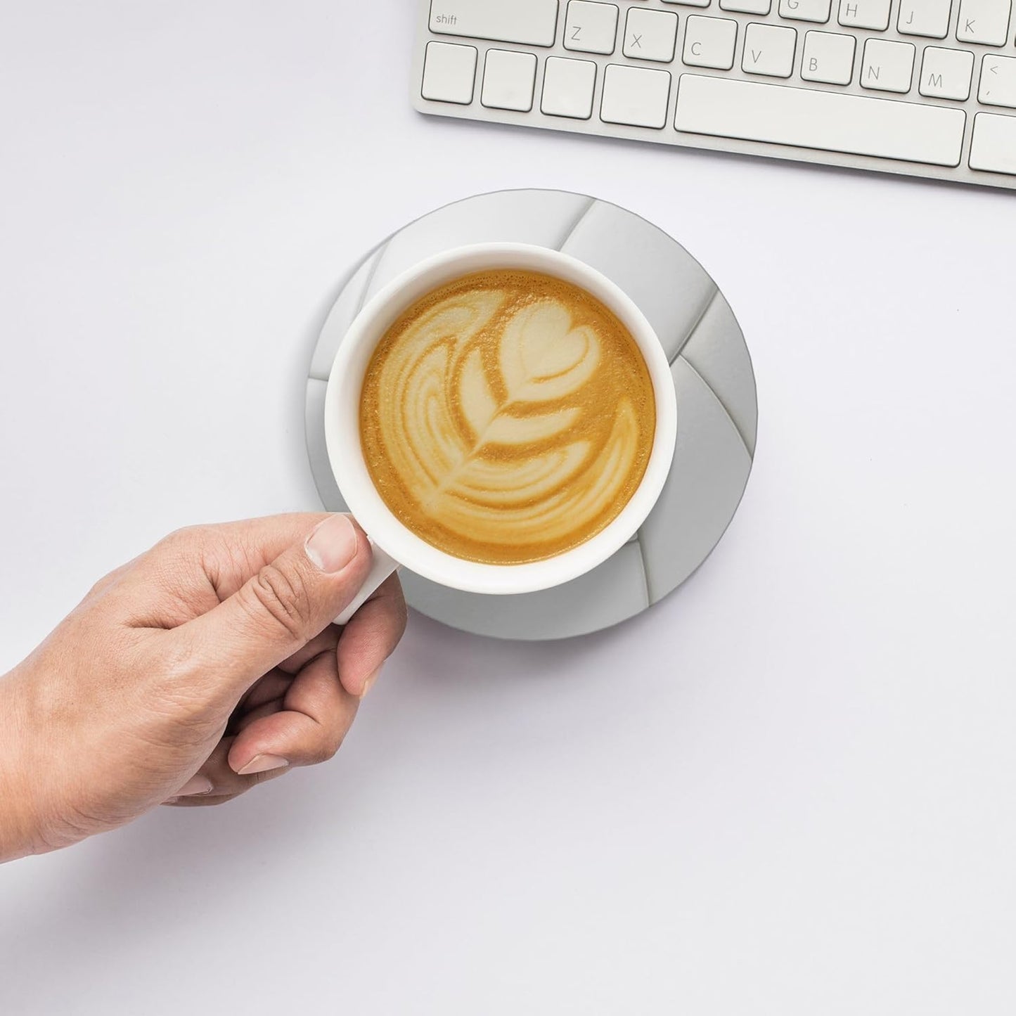 Volleyball Coasters for Drinks Set of 4, Absorbent Ceramic Drink Coasters for Coffee Table Wooden Table Cup Bar, 4 Inches