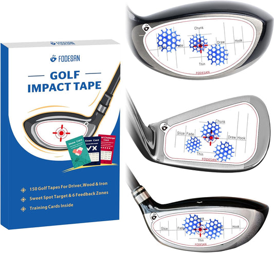 Golf Impact Tape – 2025 Innovative Training & Battle Golf Edition – Club Face Stickers for Drivers, Irons & Woods – Instant Swing Feedback, Interactive Practice,Great Golf Gift for Men & Dads