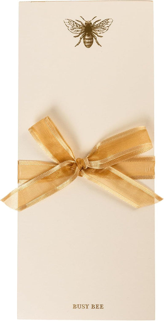 Graphique Bee Designer List Pad Luxe Collection, Gold Foil Embossed To-Do Notepad, Writing Pad with150 Pages, 4” x 9.75”