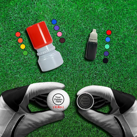HDSD Custom Golf Ball Markers - Personalized Long Lasting, Includes Ink Bottle - 0.6in, 0.8in - Stand Out on The Course with Unique Markings - Golf Accessories Gift