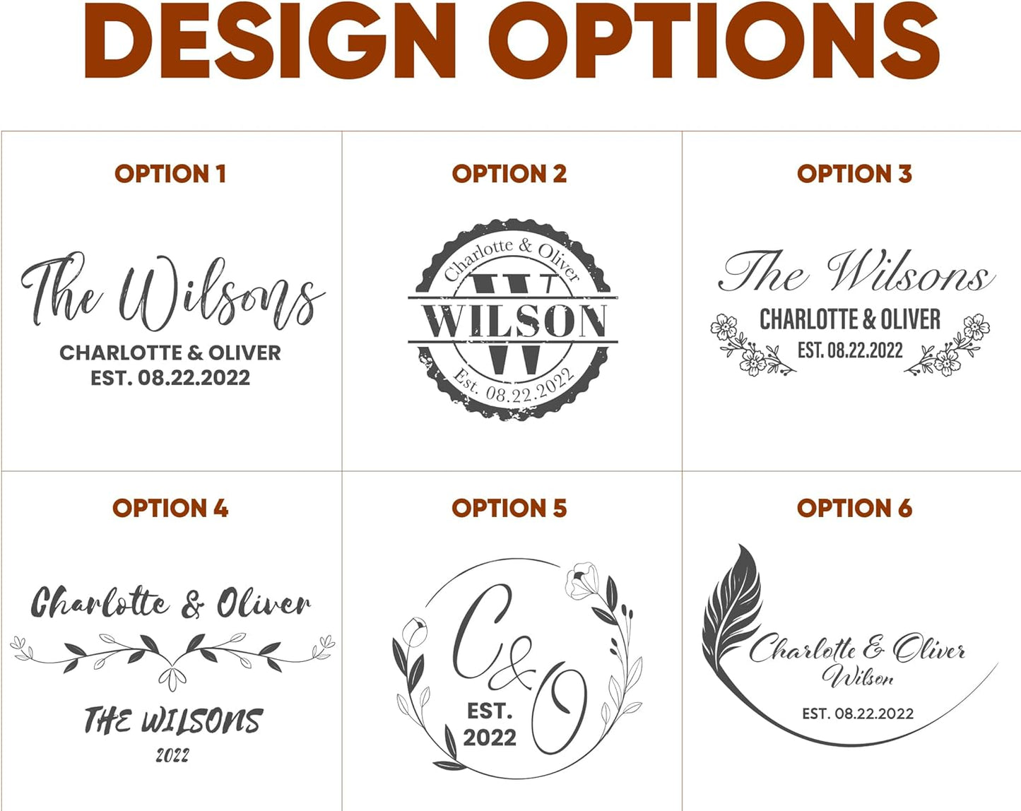 Personalized Coasters for Couples, Wedding, Housewarming Gifts for Home Decorataions, Custom Coaster for Newlyweds, Anniversary, Christmas, Engagements, Valentines Day, Two-Tone Marble and Wood