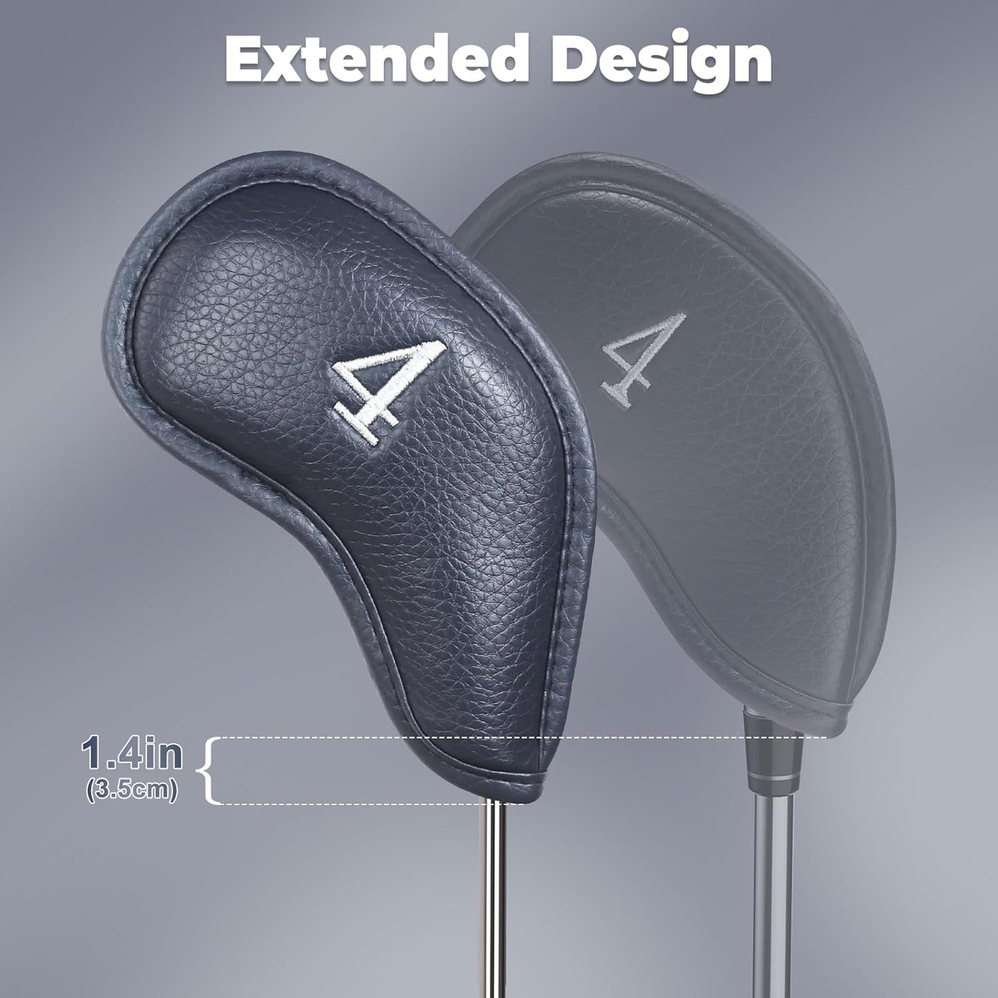 Craftsman Golf Magnetic Iron Headcovers Protective Cover with Large No. Available for Customize Name