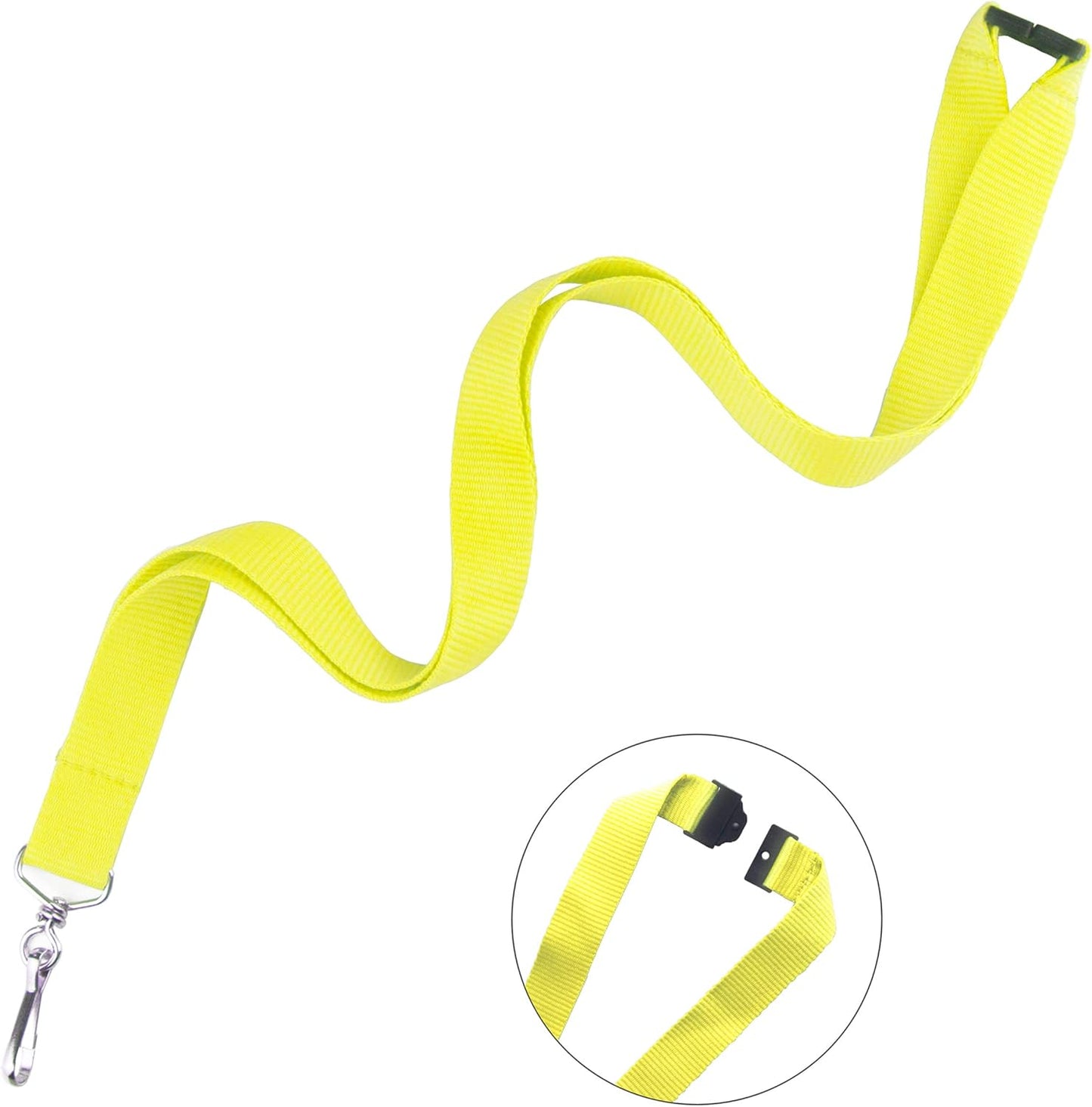 12 Pack Breakaway Lanyards for ID Badge Holder, Durable Neck Straps for Schools, Office, Cruise, Assorted 6