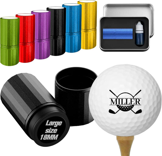 Custom Golf Ball Stamps, Personalized Waterproof Golf Ball Marker with Ink, Customized Golf Accessories Gifts for Men Women Golfer