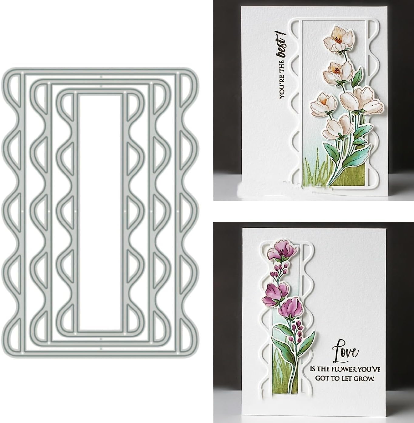 Metal Cutting Die for Scrapbooking - Cut Stencils for DIY Scrapbook Photo Album Decorative Paper Card, Card Making Supplies & Crafting Die Cut (Flower Basket 5.5 x 3.7 in)