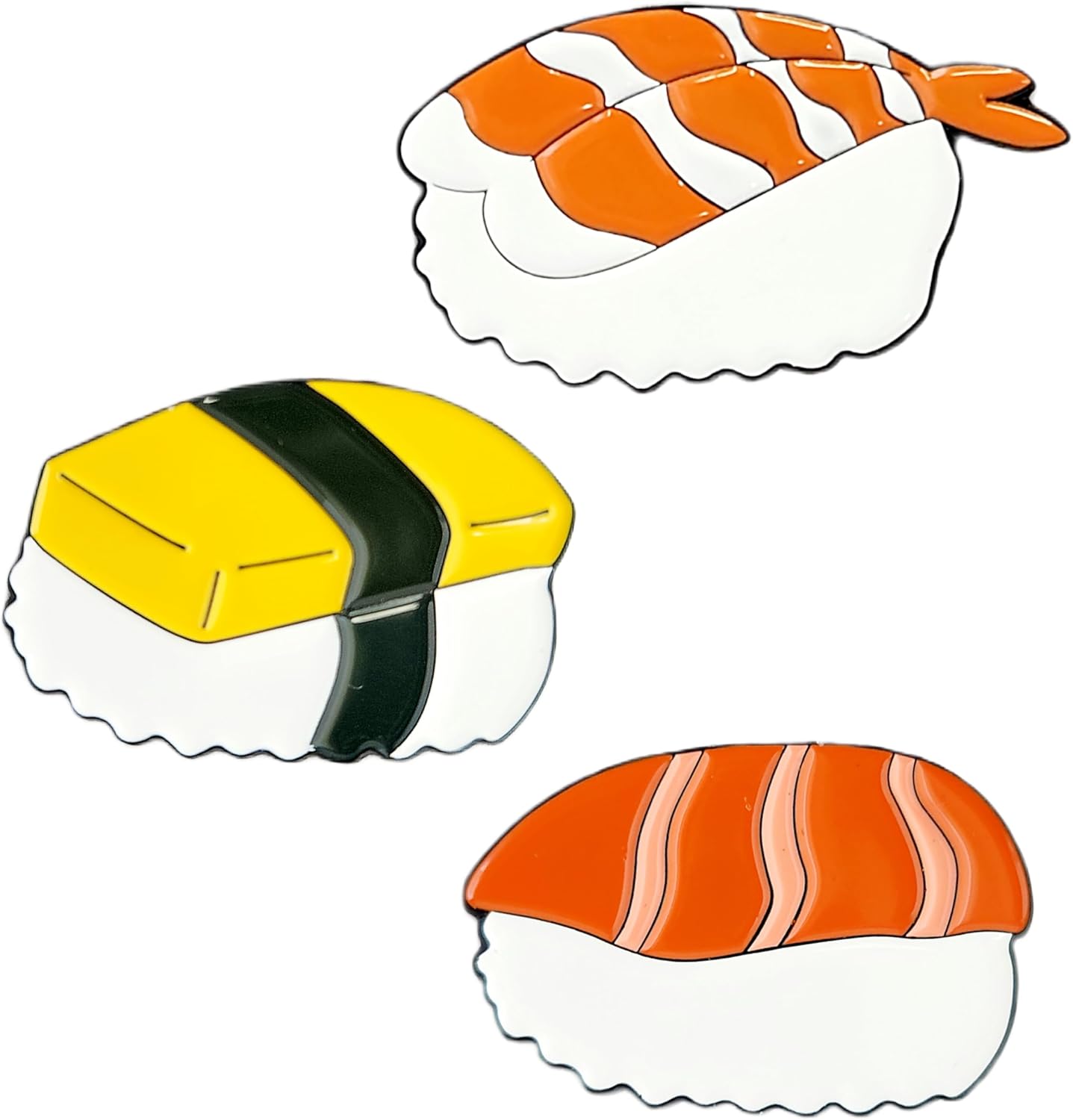 Funny & Unique Golf Ball Markers with Hat Clip – Food & Fun Icons – Perfect Golf Accessories & Gifts