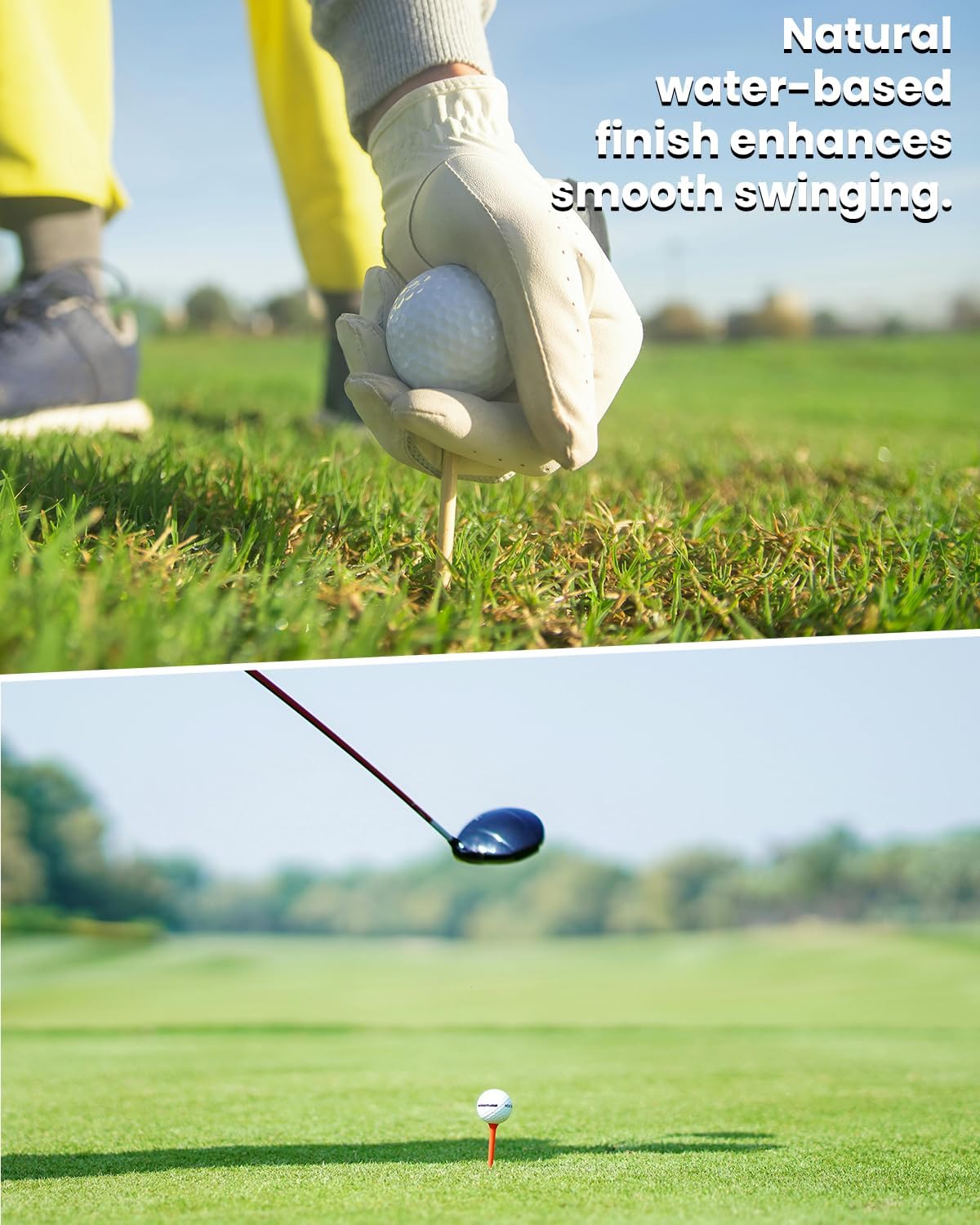 Bamboo Golf Tees 1000 PCS, 2-3/4 inch(70mm) & 3-1/4 inch (83mm) Length, Stronger Than Wood Tees