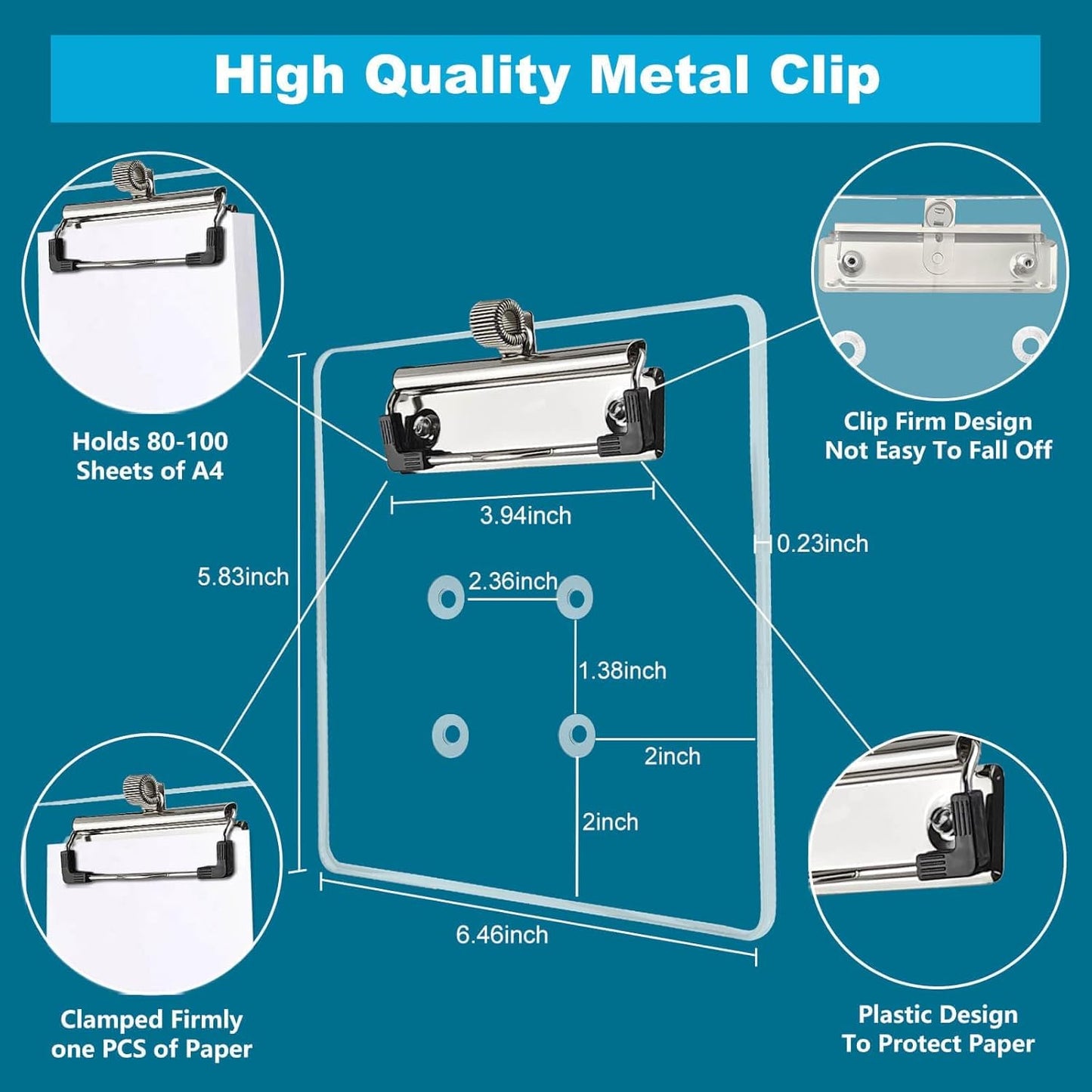 MOSNAI Golf Cart Steering Wheel Scorecard Holder with Pencil Holder & Clip Fit for Club Car DS & Precedent EZGO TXT & RXV Yamaha Golf Carts