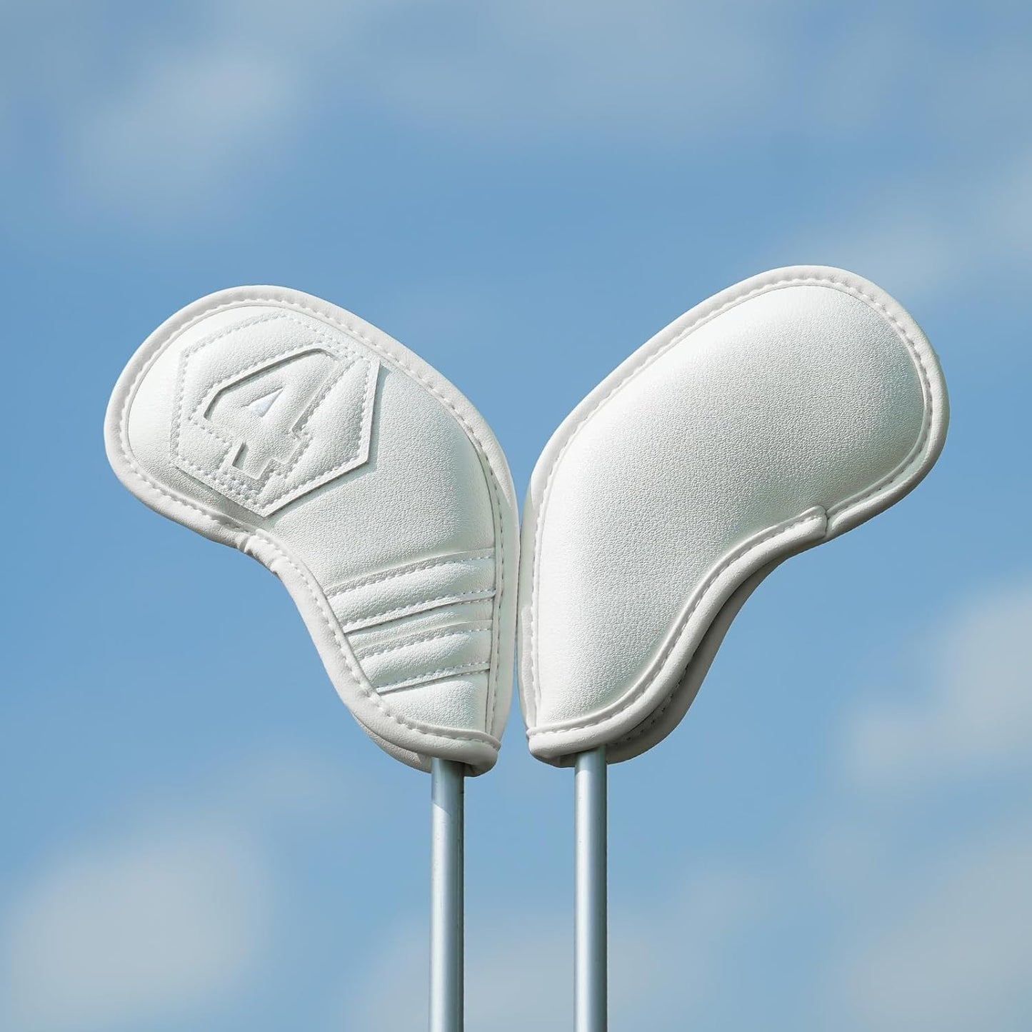 Magnetic Golf Iron Covers Set 10 Pcs Golf Iron Headcovers PU Leather Easy Off/On Protective Cover