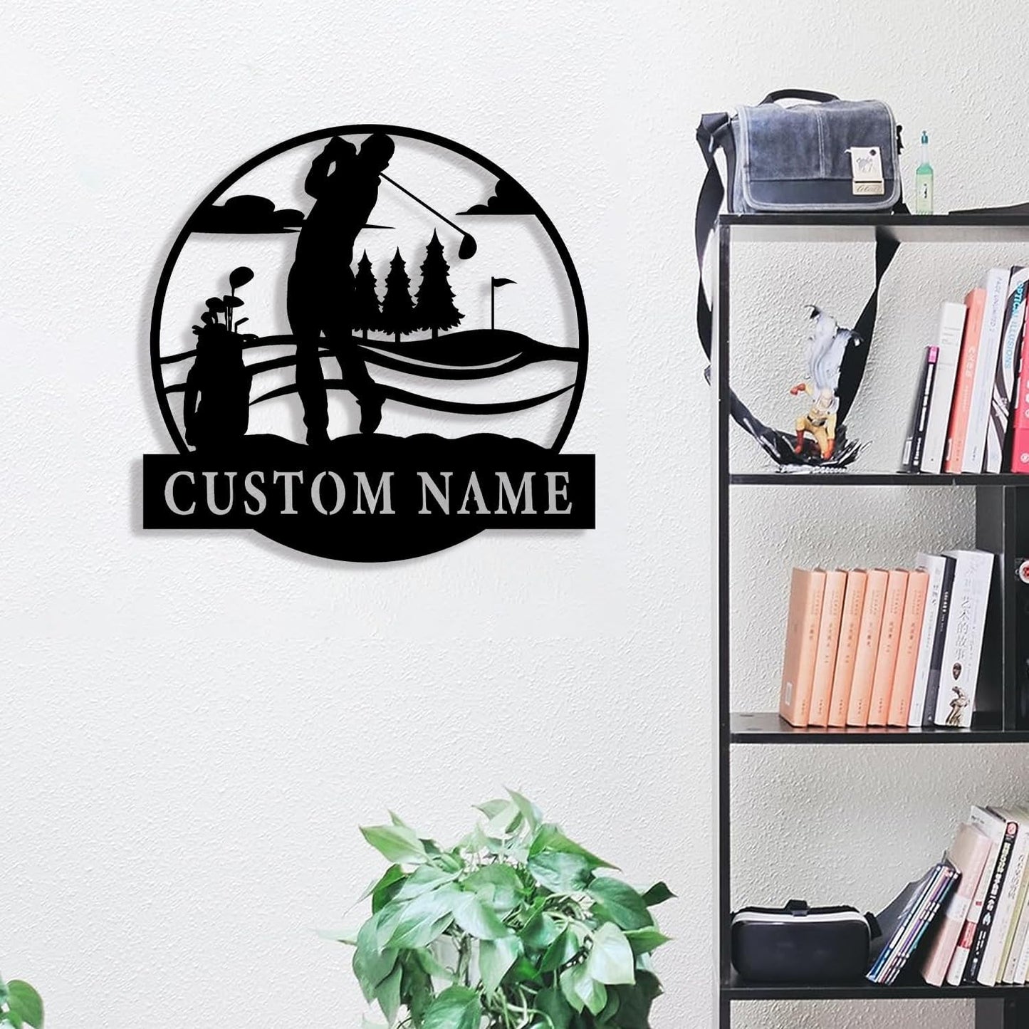 Custom Golf Metal Wall Art, Golf Sign, Personalized Golfer Gift, Gift for Men, Mancave Decor, Golf Metal Wall Hangings, 8-24 Inch