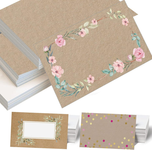 Custom Business Cards 100PCS Double-sided Printing Business Cards Customize with Your Logo Personalized 3.5"x 2" Cards for Business - Vintage Style