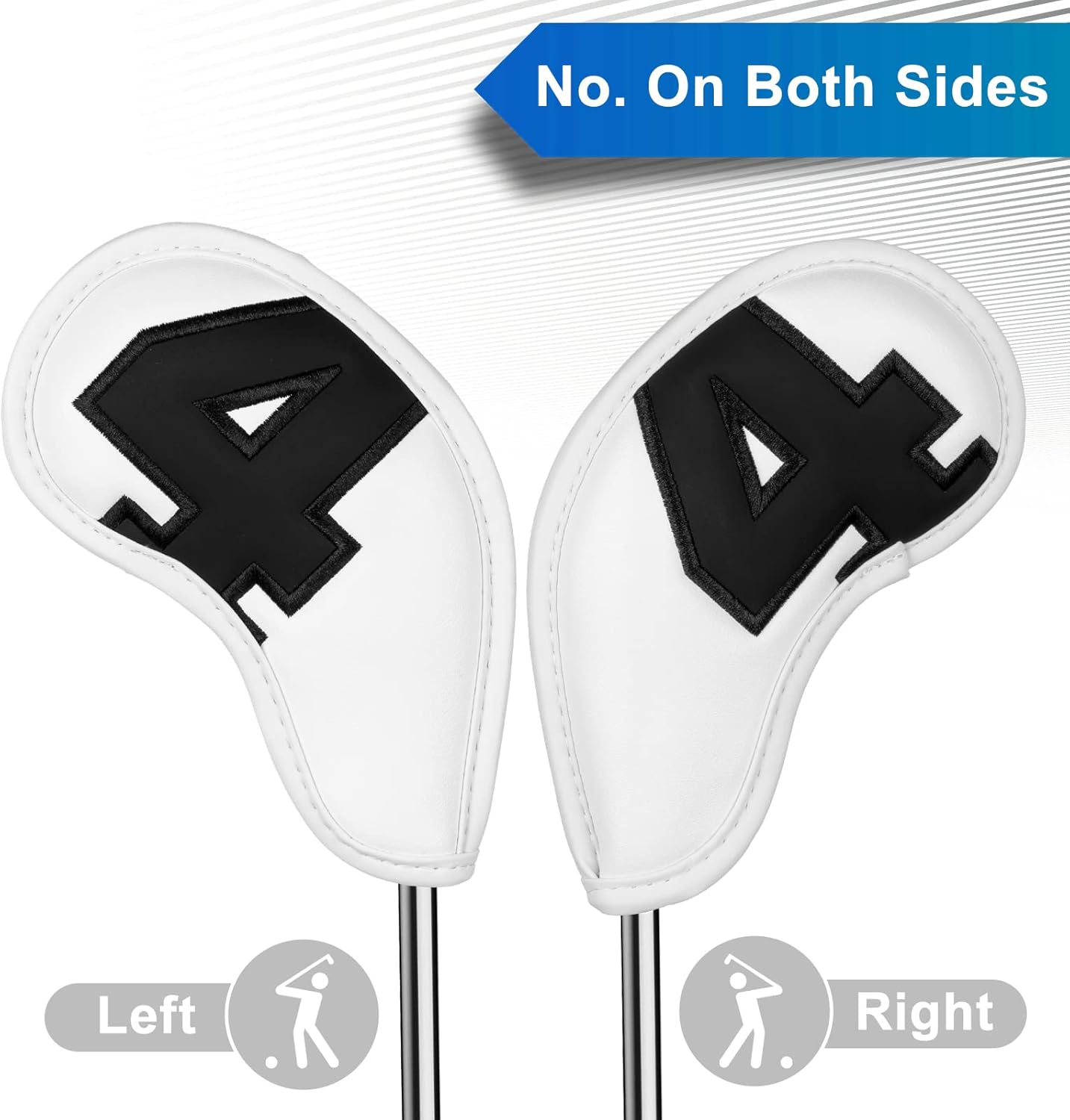 Craftsman Golf Magnetic Iron Headcovers Protective Cover with Large No. Available for Customize Name