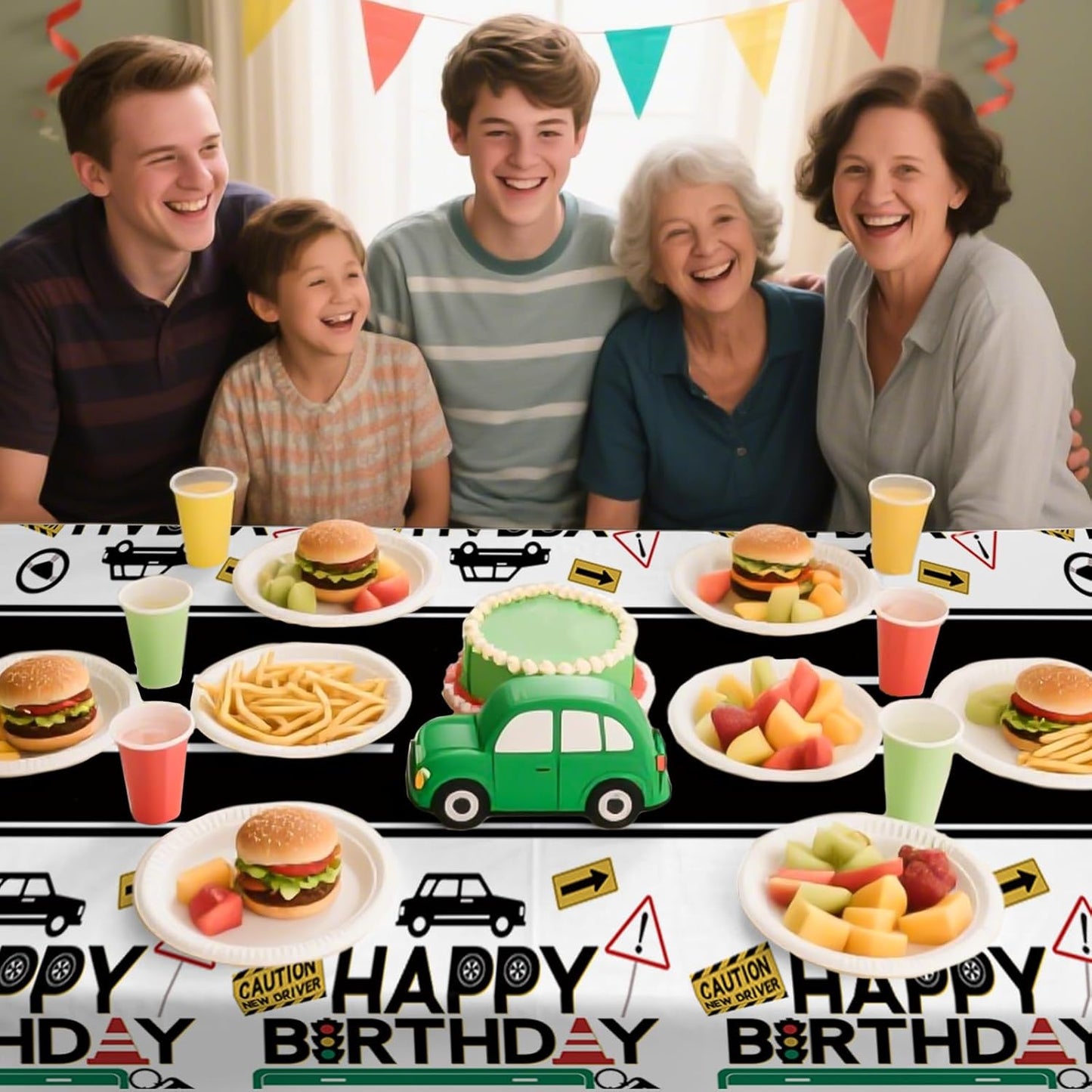 Grencian 16th Car Plastic Tablecloth