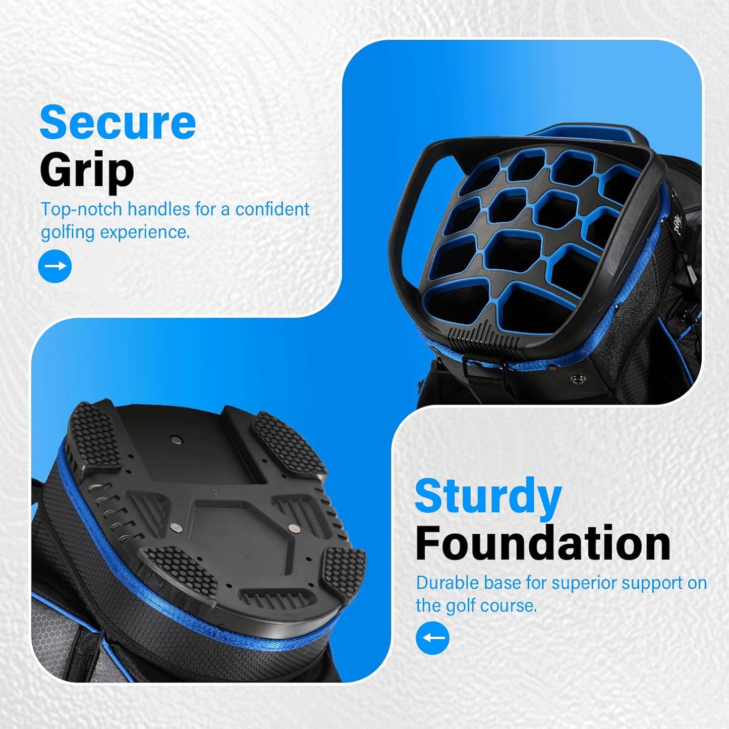 14-Way Golf Cart Bag, Full Length Premium Golf Bag for Men with Cooler Pocket, Handles and Rain Cover