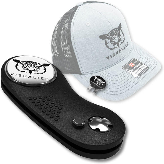 VISUALIZE Elite Switchblade Golf Divot Repair Tool Set with Ball Marker - Sturdy Anodized Aluminum - Perfect Golf Accessory Gift