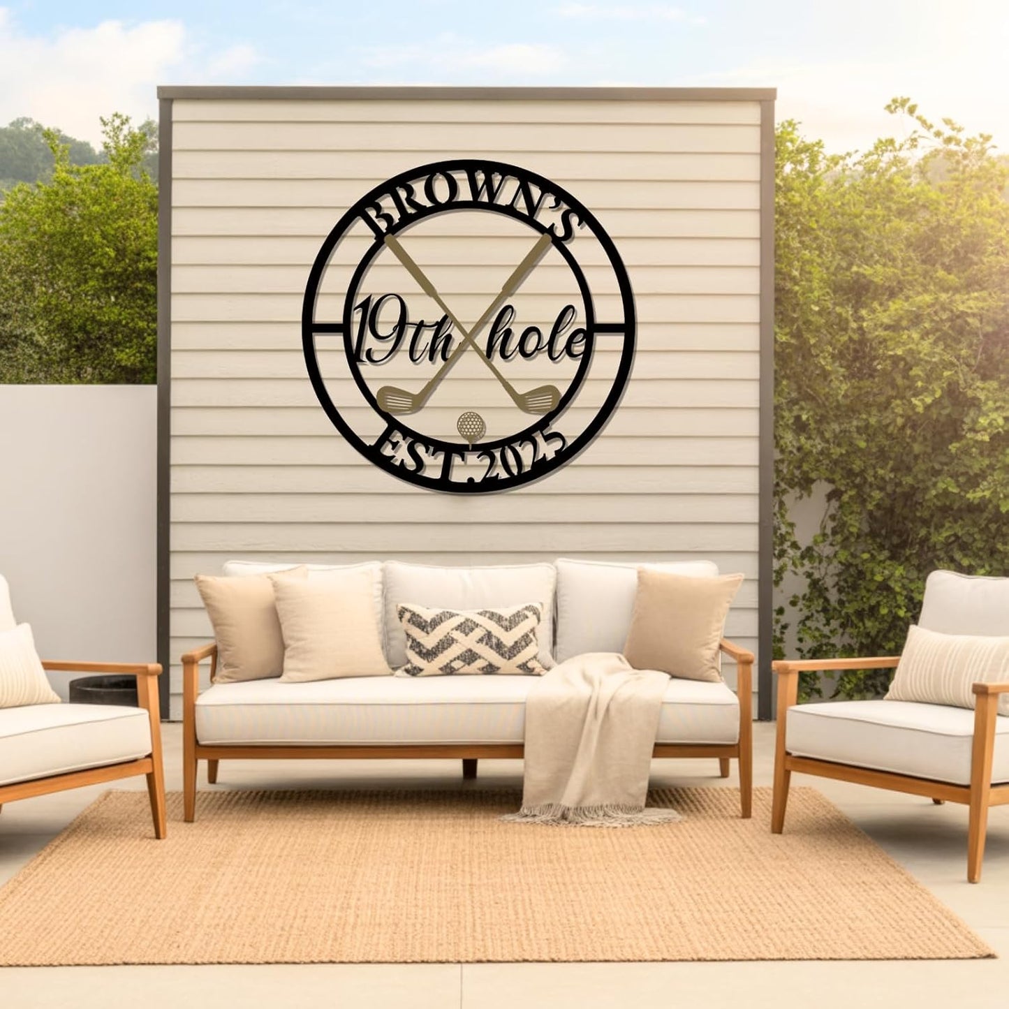 Personalized Golf Metal Wall Art, Vintage Golf Wall Decor, Custom Signs Outdoor Metal, 19th Hole Home Decor for Man Cave Garage Bar Club, Personalized Golfer Gifts for Men Dad Father
