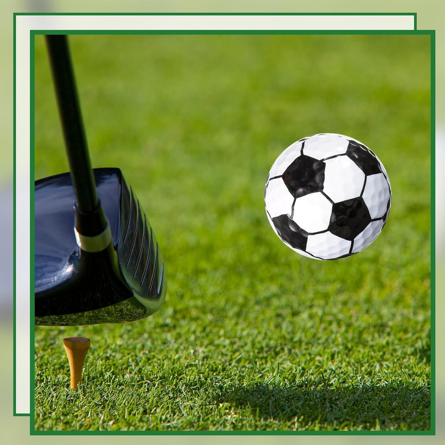 Shappy 6 Pack Novelty Golf Balls Assorted Funny Colored Kits and 1 Pcs Golf Tee Holder Keychain with Balls Marker for Putting Driving Hitting Swing Training Men Adult