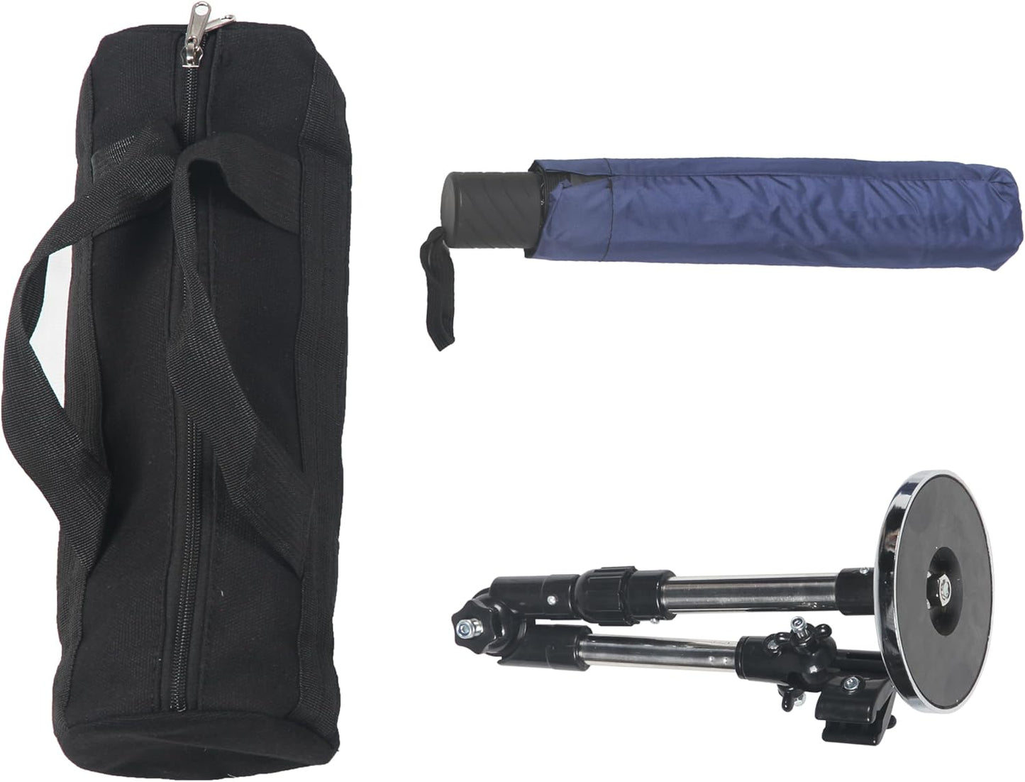 HVAC Umbrella With Magnetic Base Kit, with Adjustable Universal Clamp, Folding Umbrella Portable And Convenient, Stay Cool and Dry For Outdoor Repair Working(52" Width，Blue)