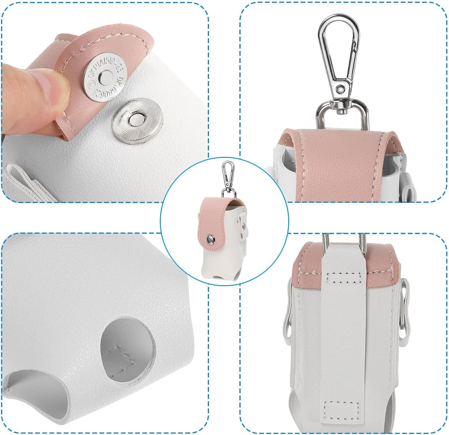 PATIKIL Golf Ball Waist Bag, Golf Ball Carry Pouch with Tee Holder, Buckle, Clip for Women Men Belt Golf Storage