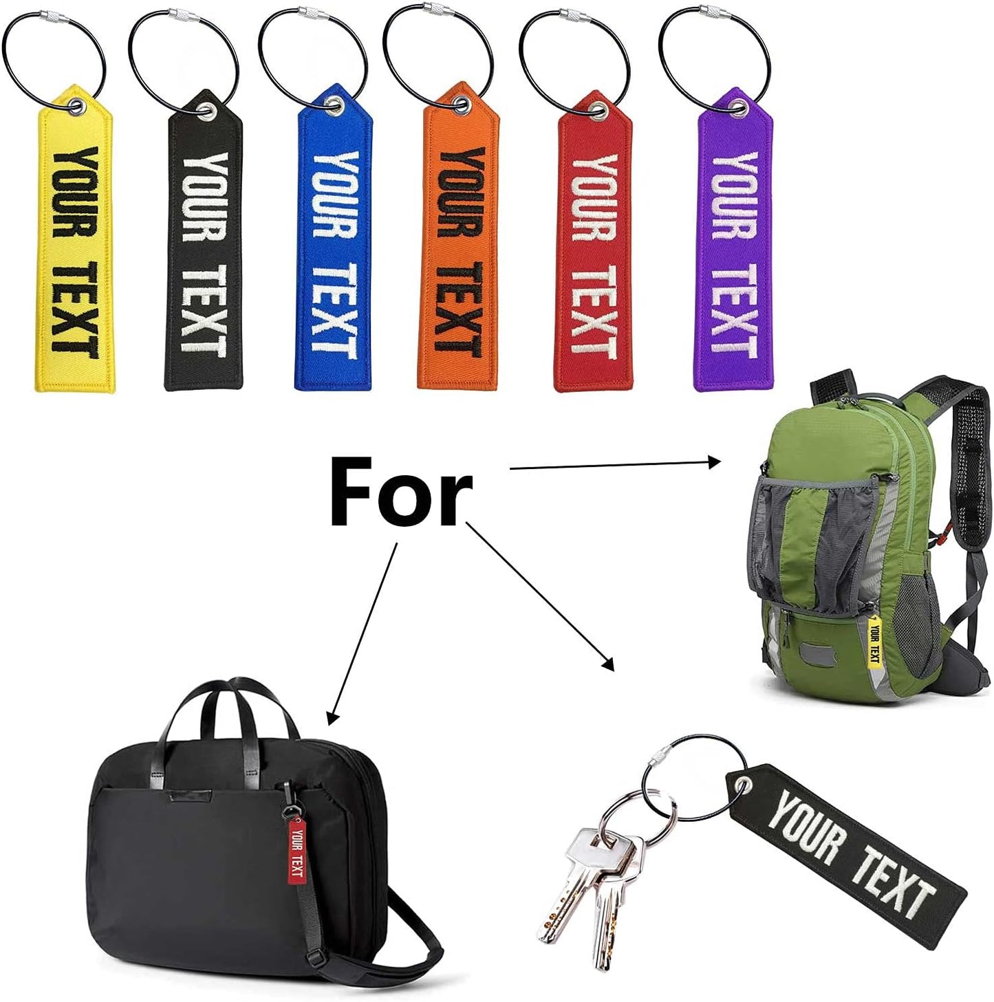 1PCS Personalized Luggage Tag, Customized Travel Suitcases Labels Tags with Stainless Steel Loop for Luggage (Type 2)