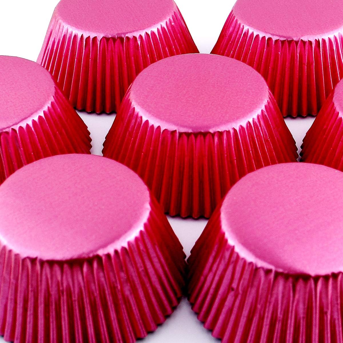 Eoonfirst Pink Foil Cupcake Case Liners Valentine's Day Baking Muffin Paper Cups 200 Pcs