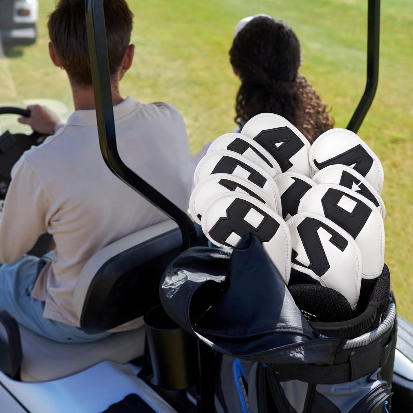 Craftsman Golf Magnetic Iron Headcovers Protective Cover with Large No. Available for Customize Name