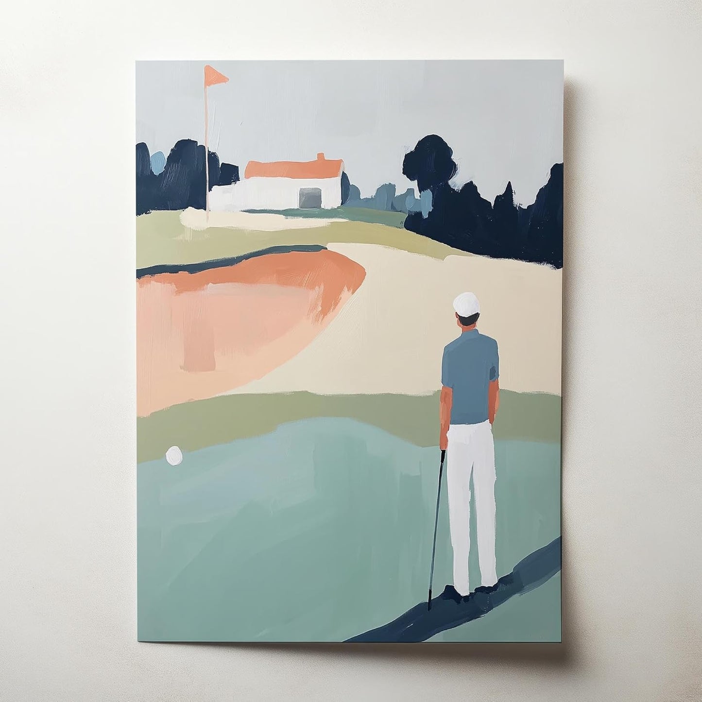 Golf Impressionist Art Print Posters - Premium Giclee Fine Art Prints - Sporty and Sophisticated Home Decor Posters, Golfer Art Prints for Home and Office Decor - Vintage Aesthetic, Ready to Frame
